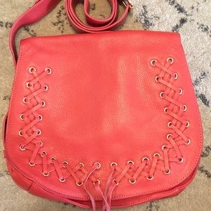 Genuine leather Violetta cross body purse